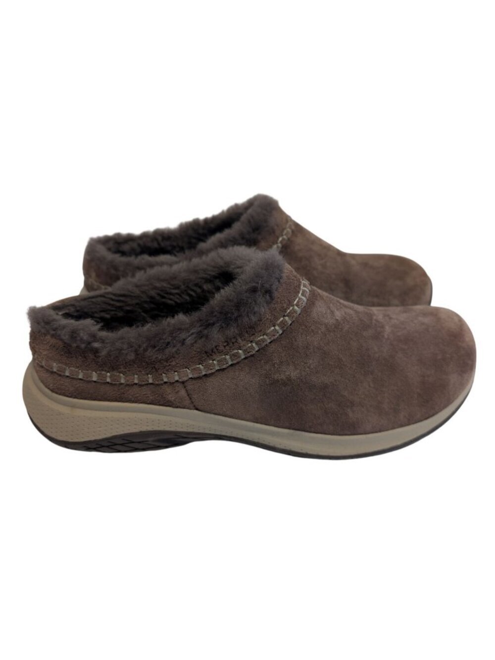 Merrell Womens Encore Ice 5 Suede Slip On Faux Fur Winter Mules